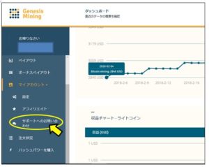 GenesisMining(ジェネシスマイニング)サポート